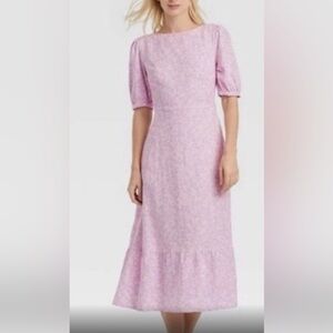 WhoWhatWear NWT Pink Midi dress cotton soft and comfy